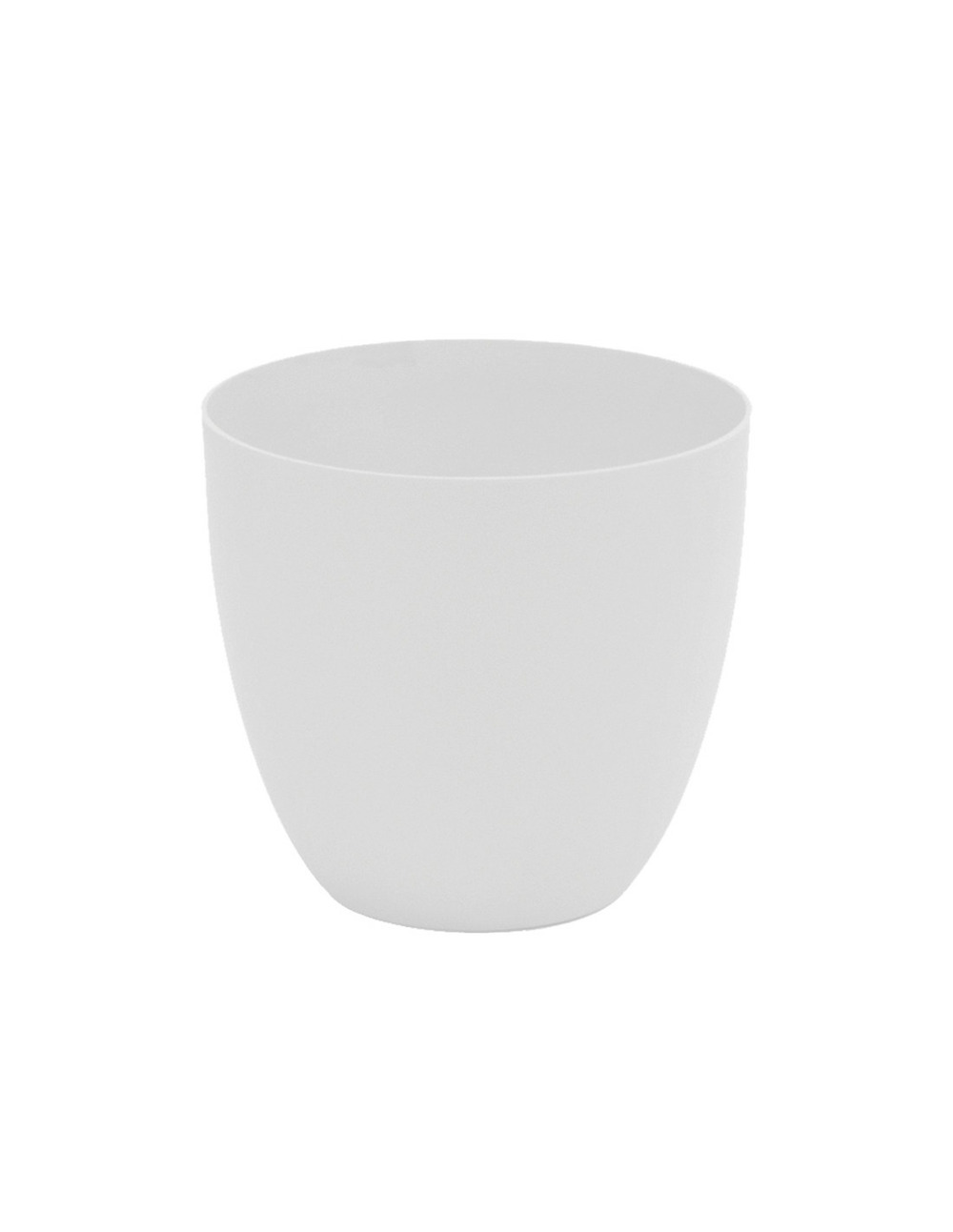 Pot de fleurs injection modele bol ø26cm couleur blanc