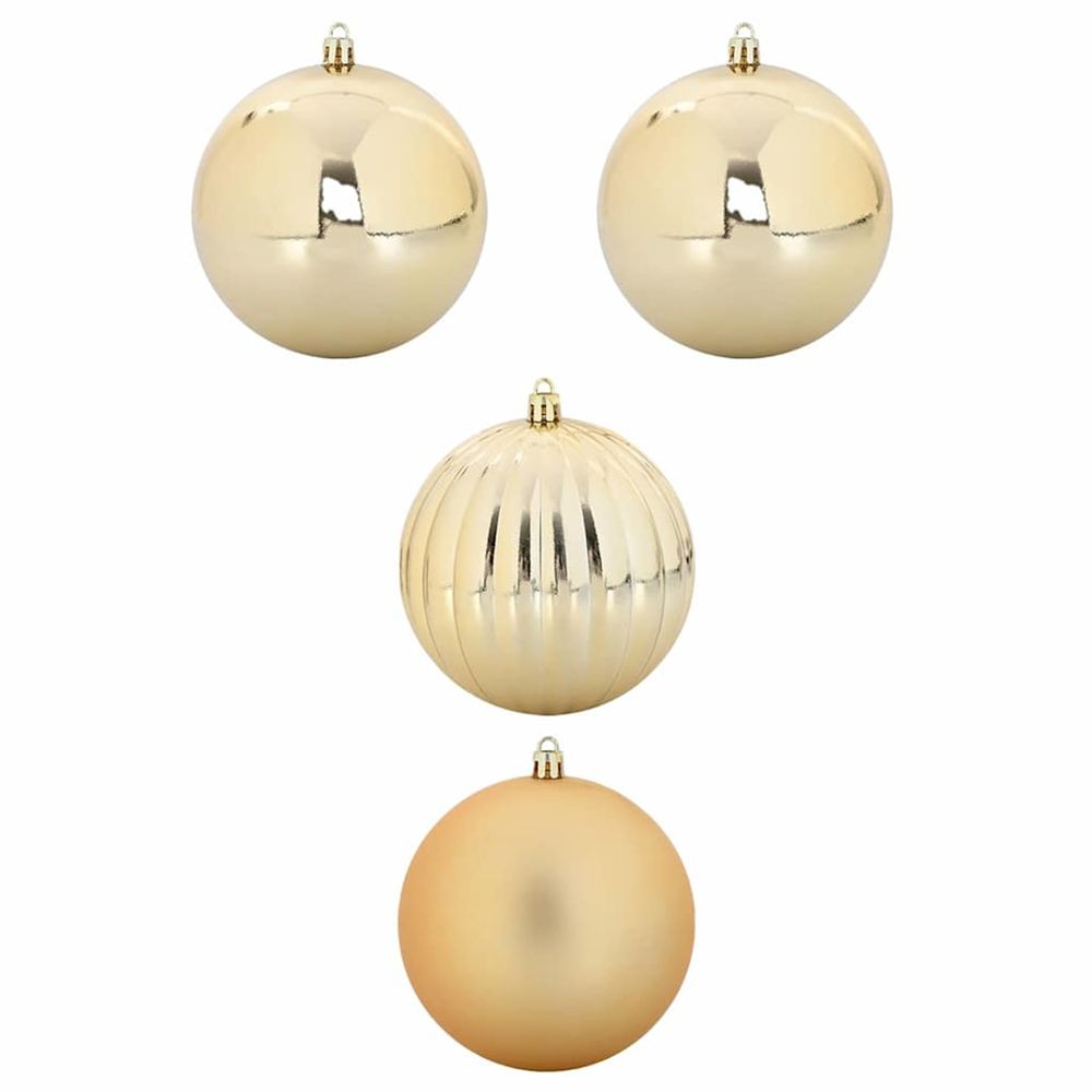 Ensemble de boules de noël xxl 4 pc doré ø 20 cm plastique