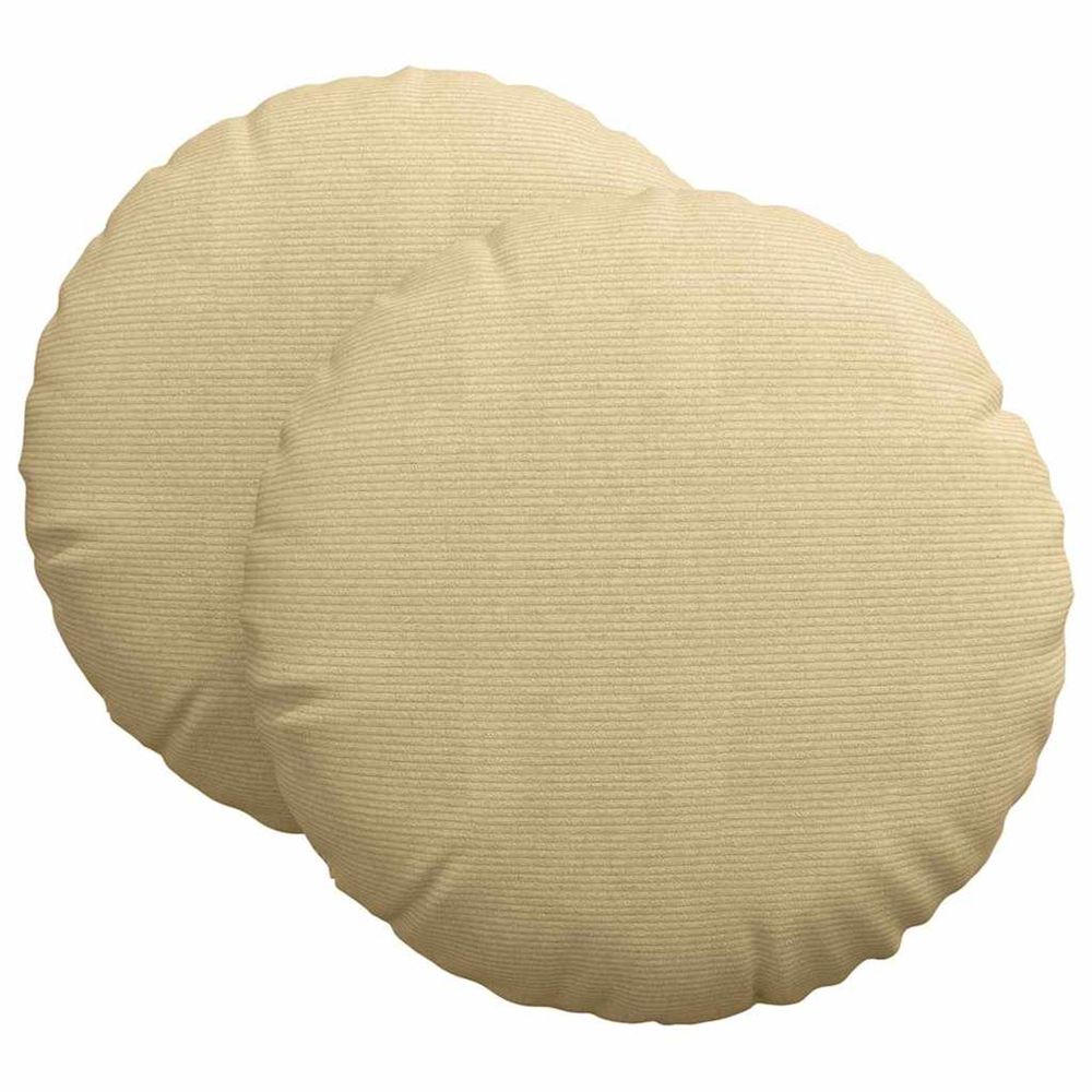 Coussins de siège 2 pc tissu en velours côtelé vert gris