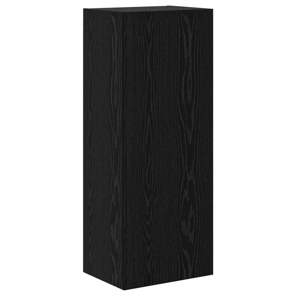 Meuble tv mural 40,5 x 30 x 102 cm chêne noir bois d'ingénierie