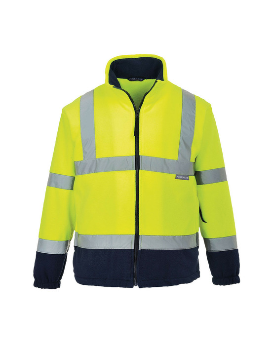 Polaire hivis bicolore couleur : jaune/marine taille m - portwest