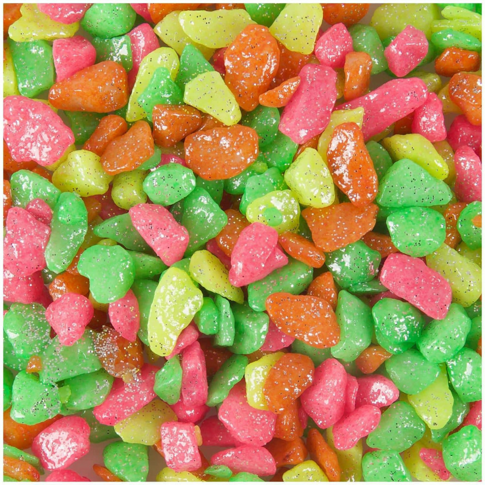 Gravier brillant néon rainbow 1 kg aquarium