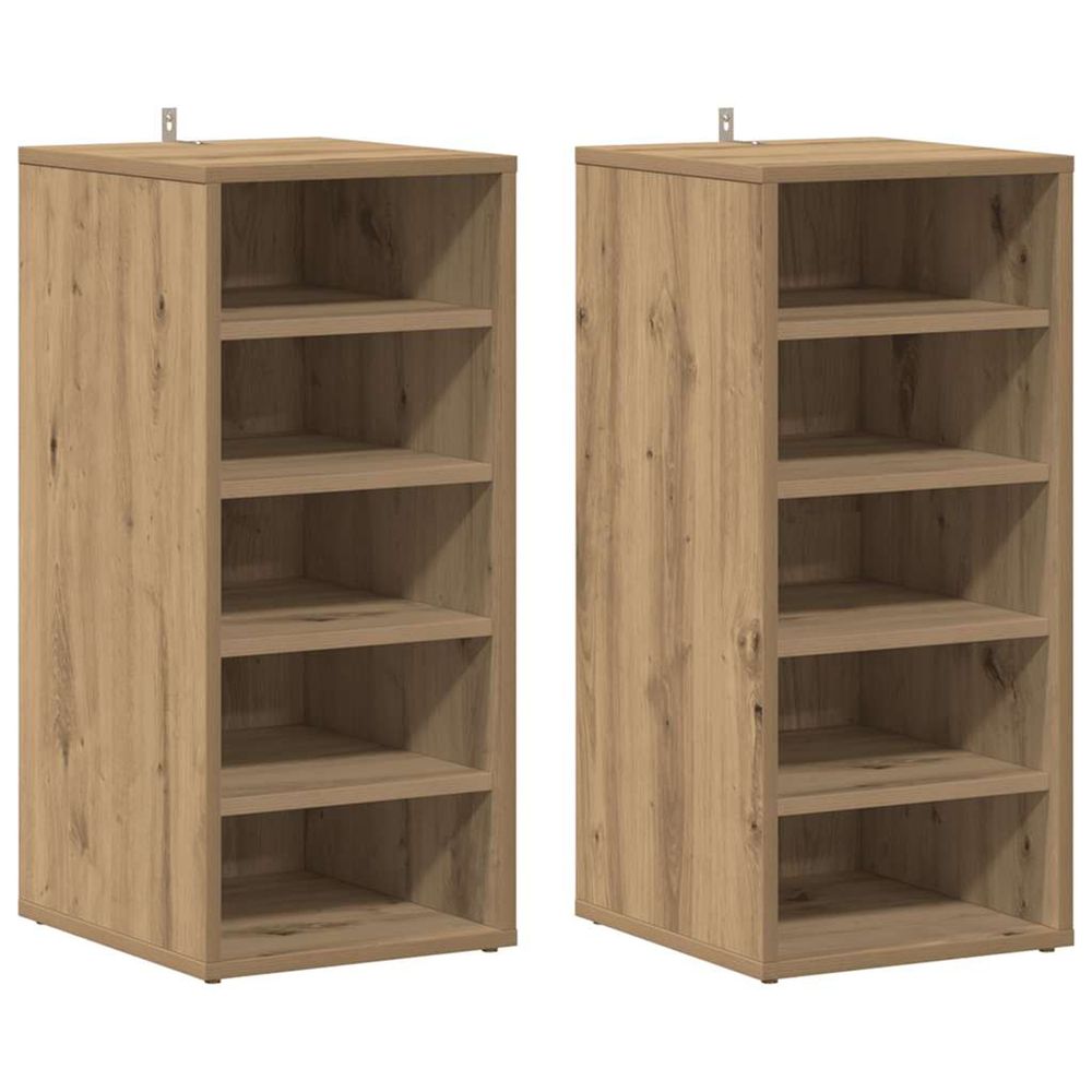 Cabinet à chaussures 32 x 35 x 70 cm chêne artisanal