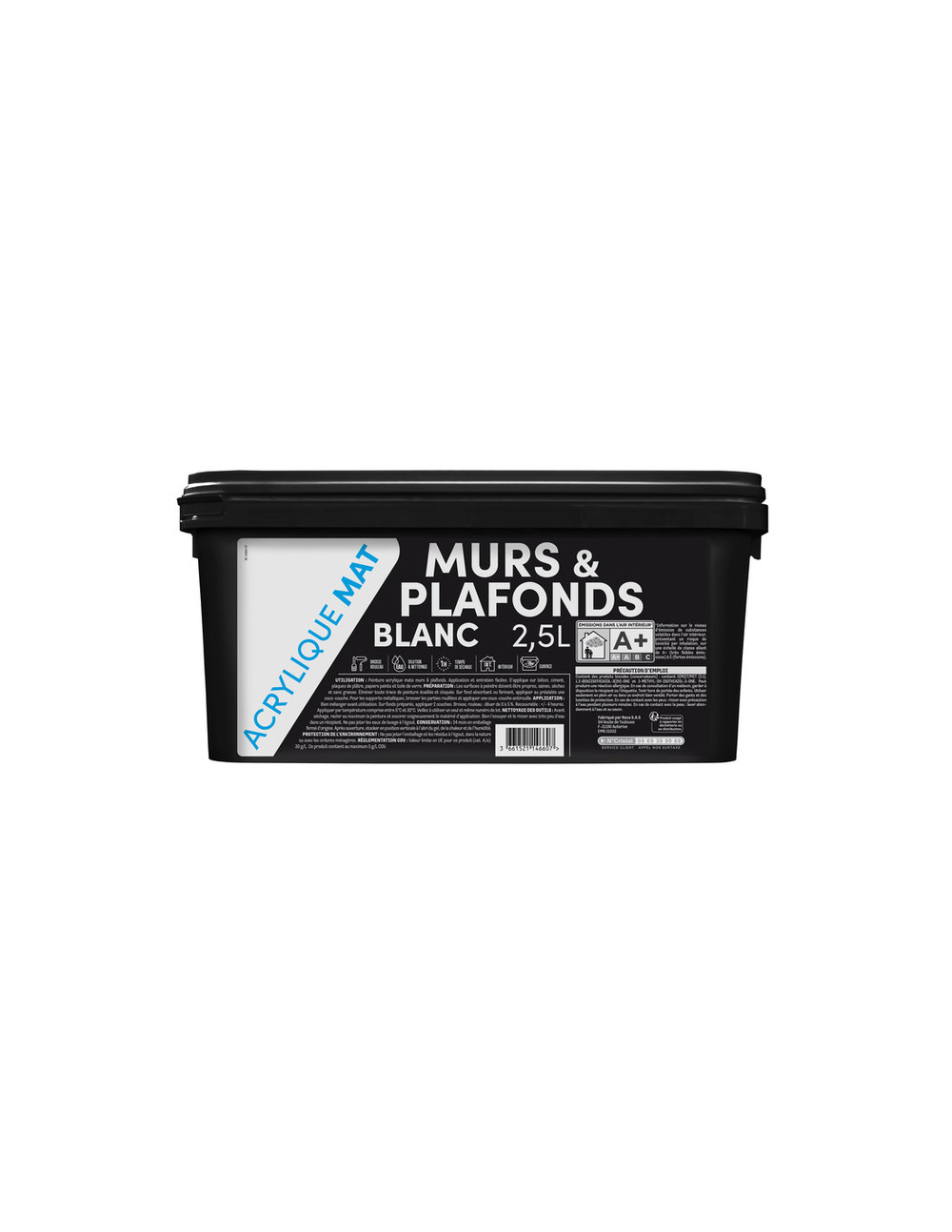 Tdp murs&plaf. Mat acryl. 2.5l