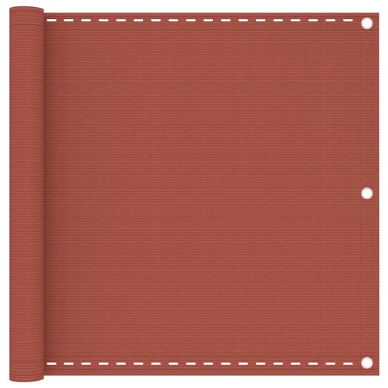 Écran de balcon brise pare vue protection confidentialité 90 x 500 cm pehd terre cuite