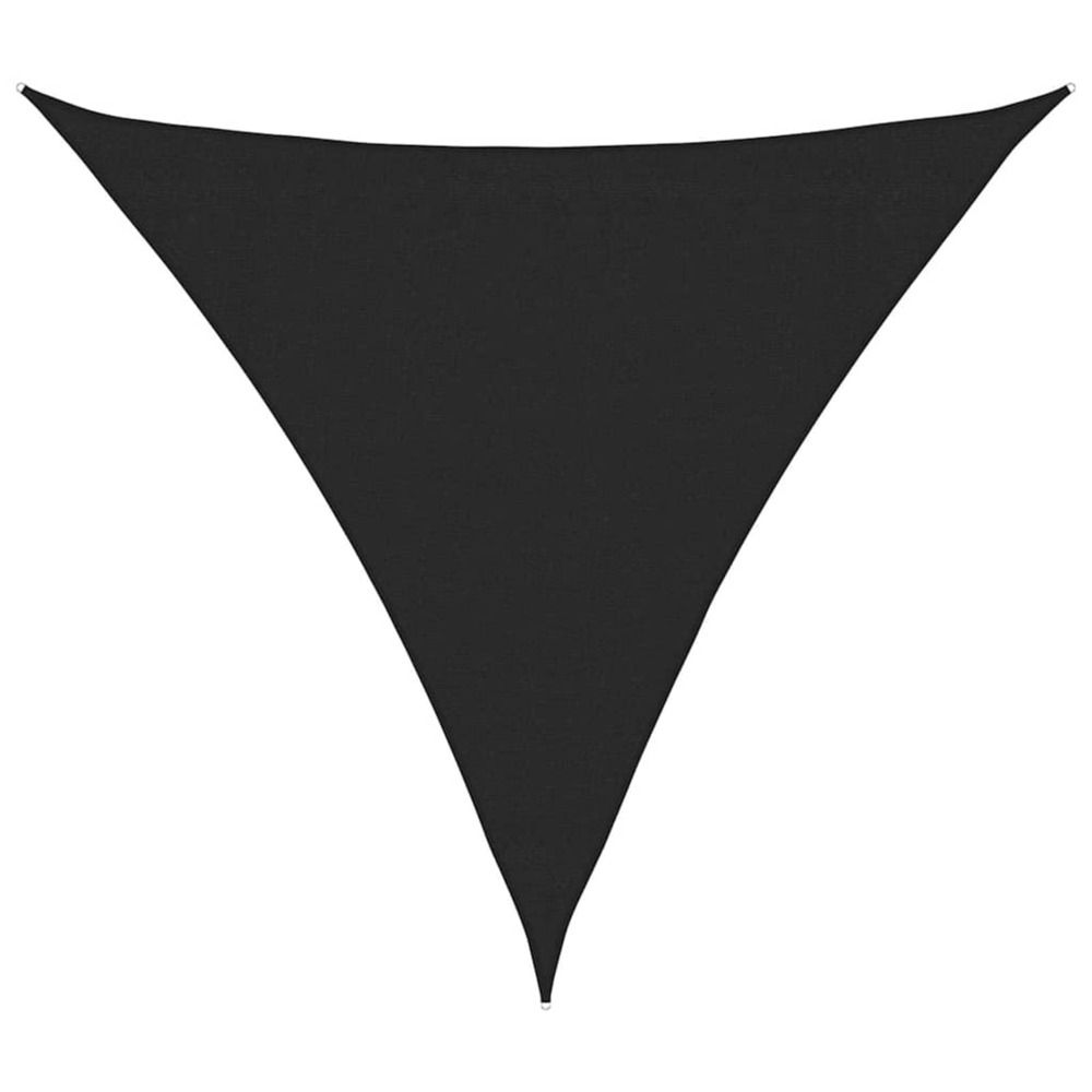 Voile d'ombrage 160 g/m² noir 3,6x3,6x3,6 m pehd
