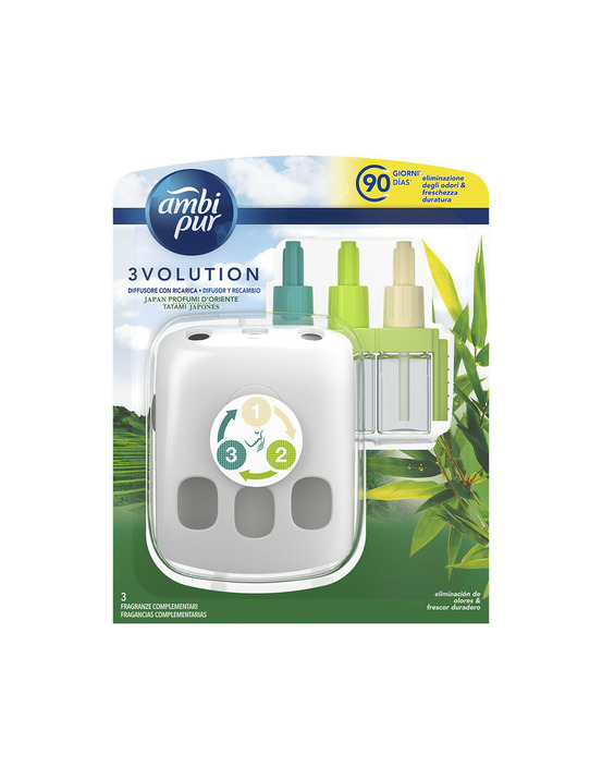 Dernières unités ambipur 3volution appareil + recharge japan tatami 21ml