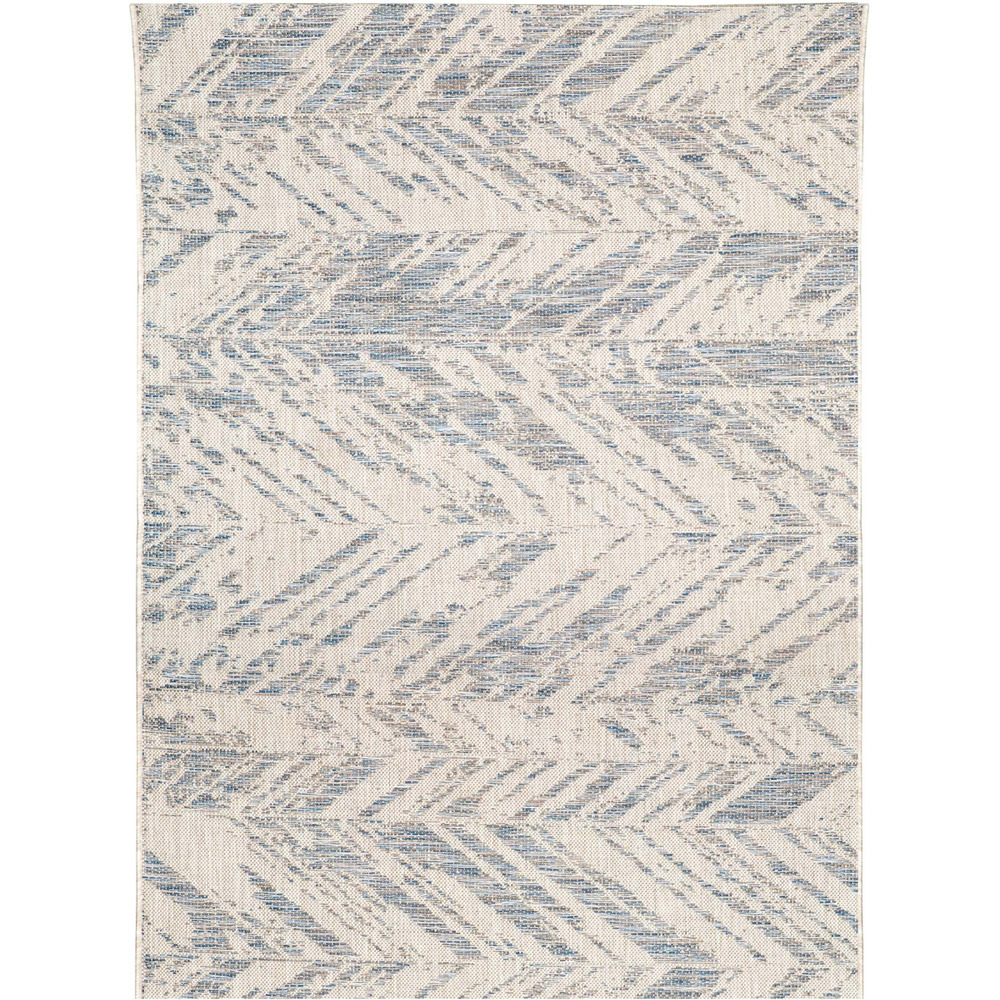 Tapis en polypropylène acier evora 170 x 120 cm