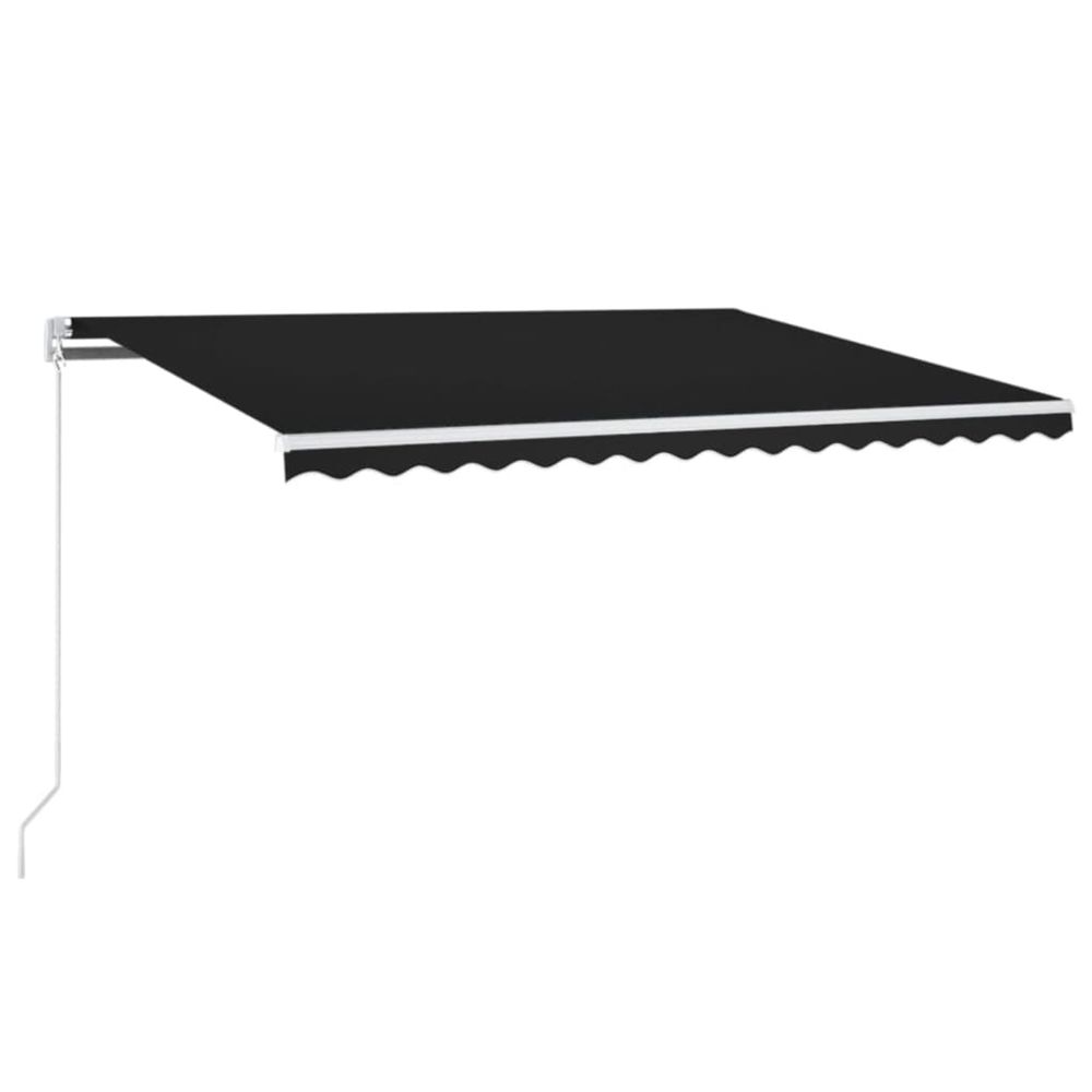 Auvent rétractable anthracite 400 × 350 cm