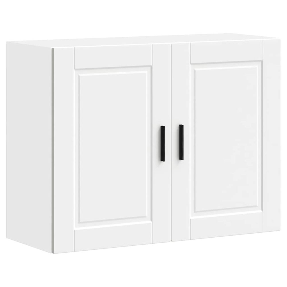 Armoire murale de cuisine porto blanc bois d'ingénierie