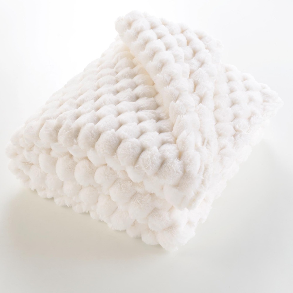 Douceur d'interieur - plaid frosty imitation fourrure / sherpa