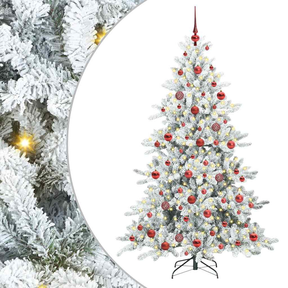 Sapin de noël artificiel à branches articulées blanc 180 cm pvc