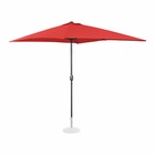 Grand parasol de jardin rectangulaire 200 x 300 cm rouge
