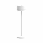 Lampe de table sans fil calista blanc aluminium h26cm