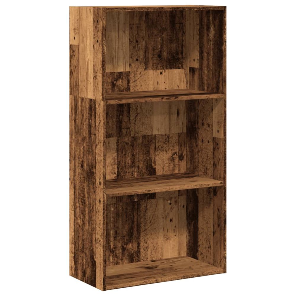 Bibliothèque vieux bois 60x30x114 cm bois d'ingénierie