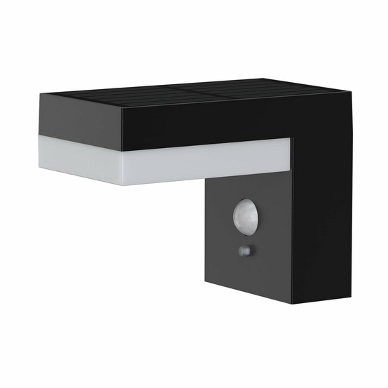 Applique murale solaire cenova noir plastique