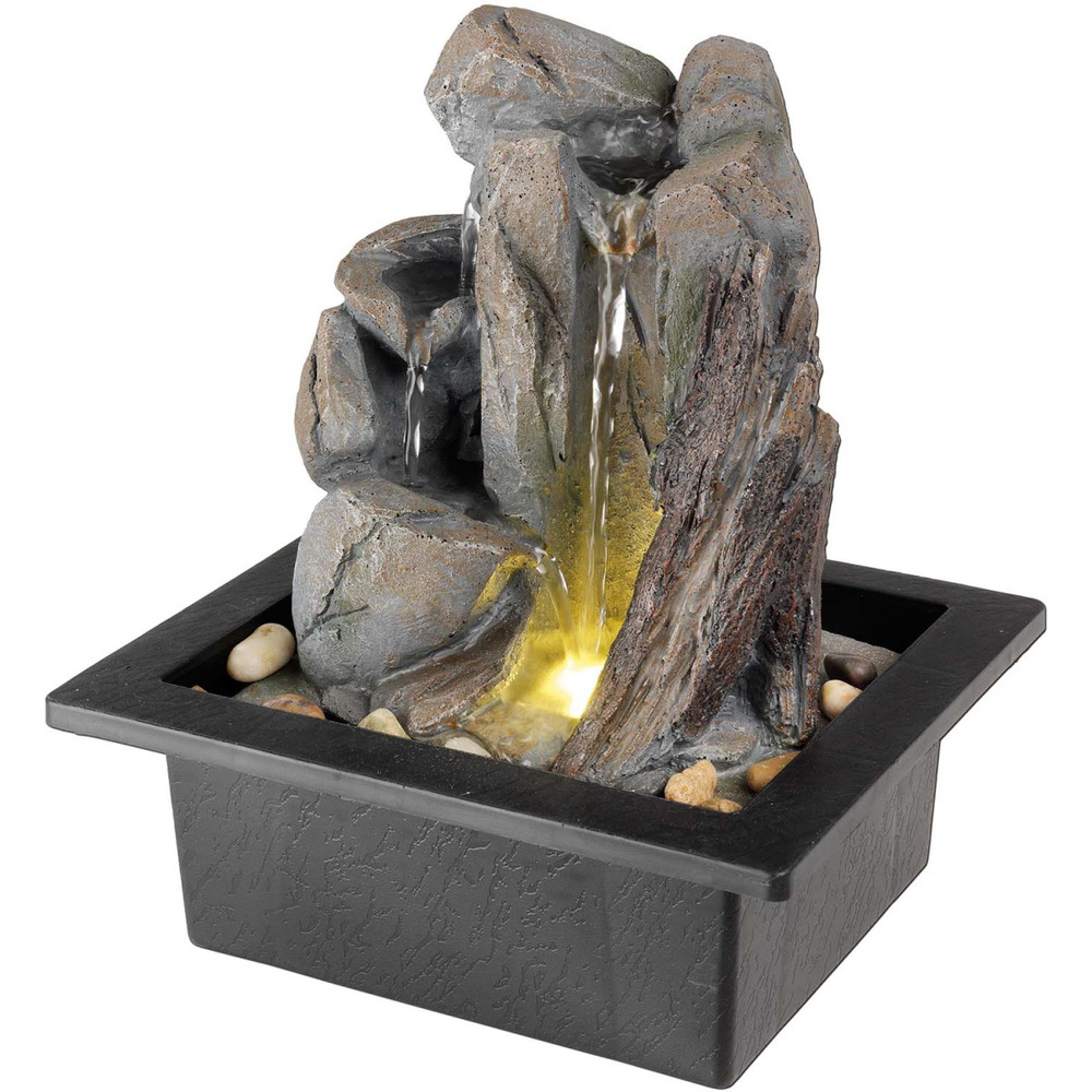 Fontaine en polyrésine avec led zen modèle 1