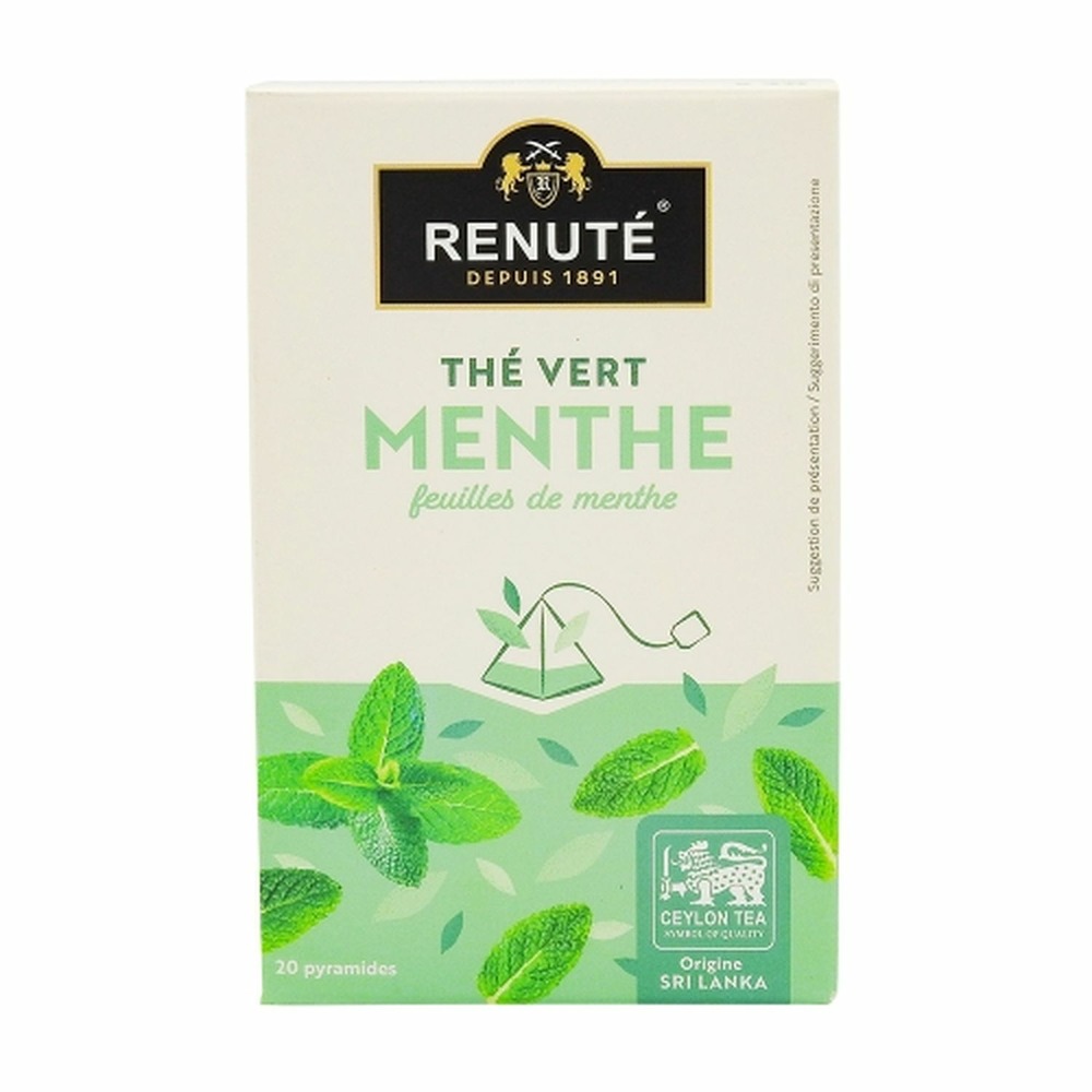 Thé vert à la menthe - 20 sachets - renuté