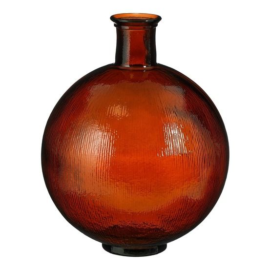 Mica decorations firenza vase bouteille - h42 x ø34 cm - marron foncé
