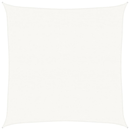 Voile d'ombrage 160 g/m² blanc 6x6 m pehd