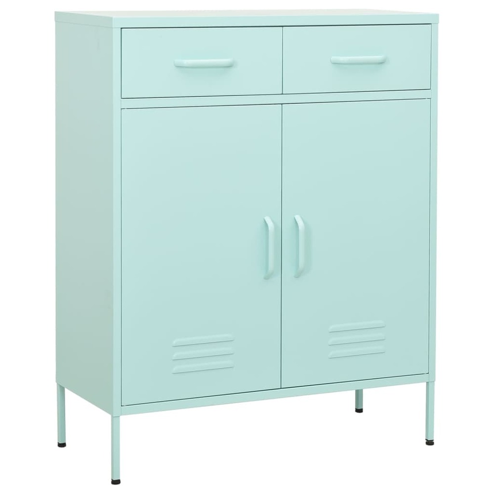 Armoire de rangement vert menthe 80x35x101,5 cm acier