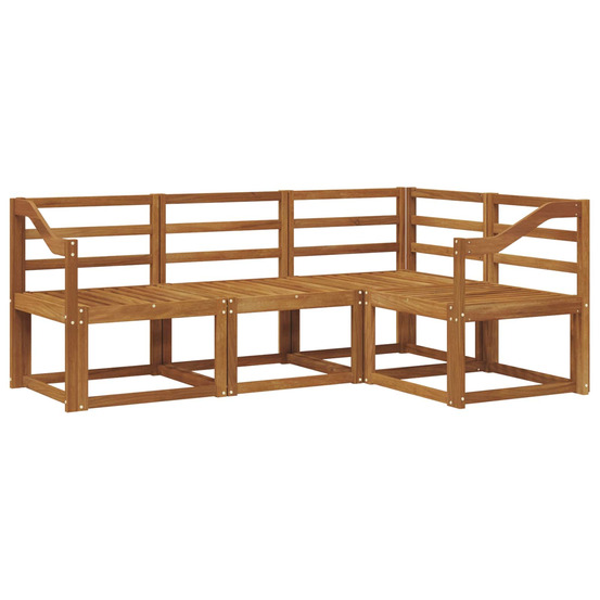 Ensemble de canapés d'extérieur 4 pcs naturel