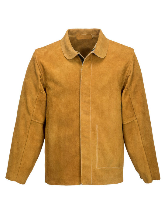 Veste de soudeur en cuir couleur : bronze taille s - portwest