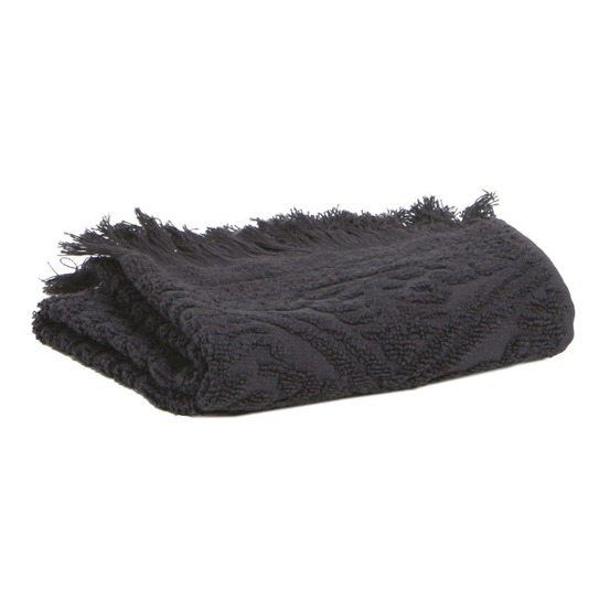 Drap de bain zoé carbone 100 x 180 cm