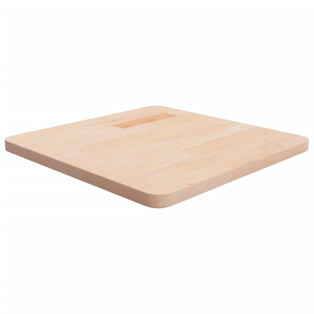 Dessus de table carré 50x50x2,5 cm bois chêne massif non traité