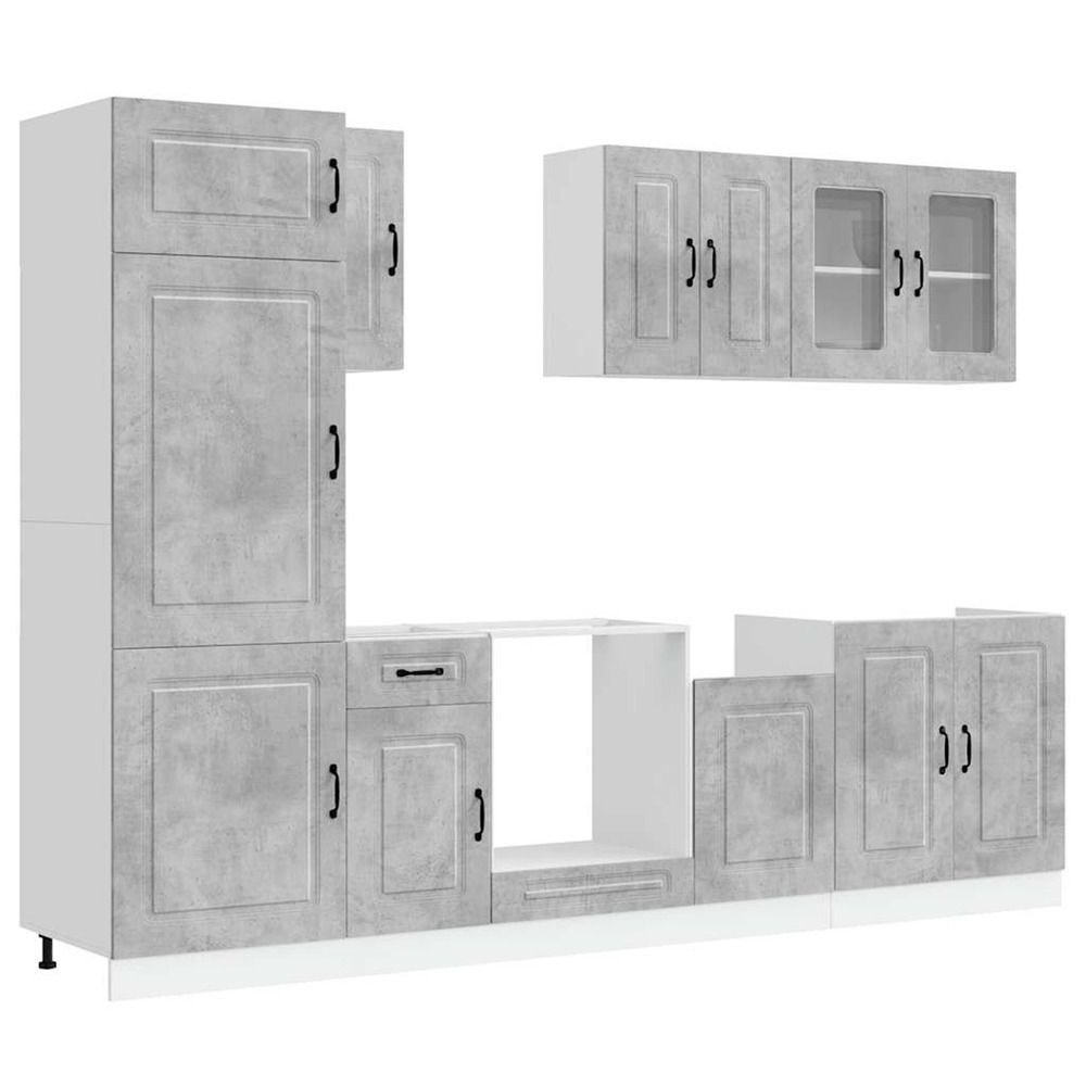 Ensemble d'armoires de cuisine 8 pcs kalmar bois d'ingénierie