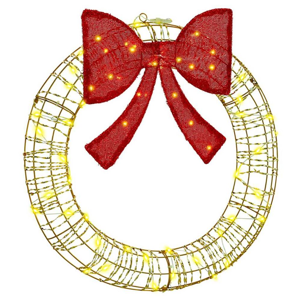 Couronne blanc chaud 75 x 75 x 8 cm pet 60 led