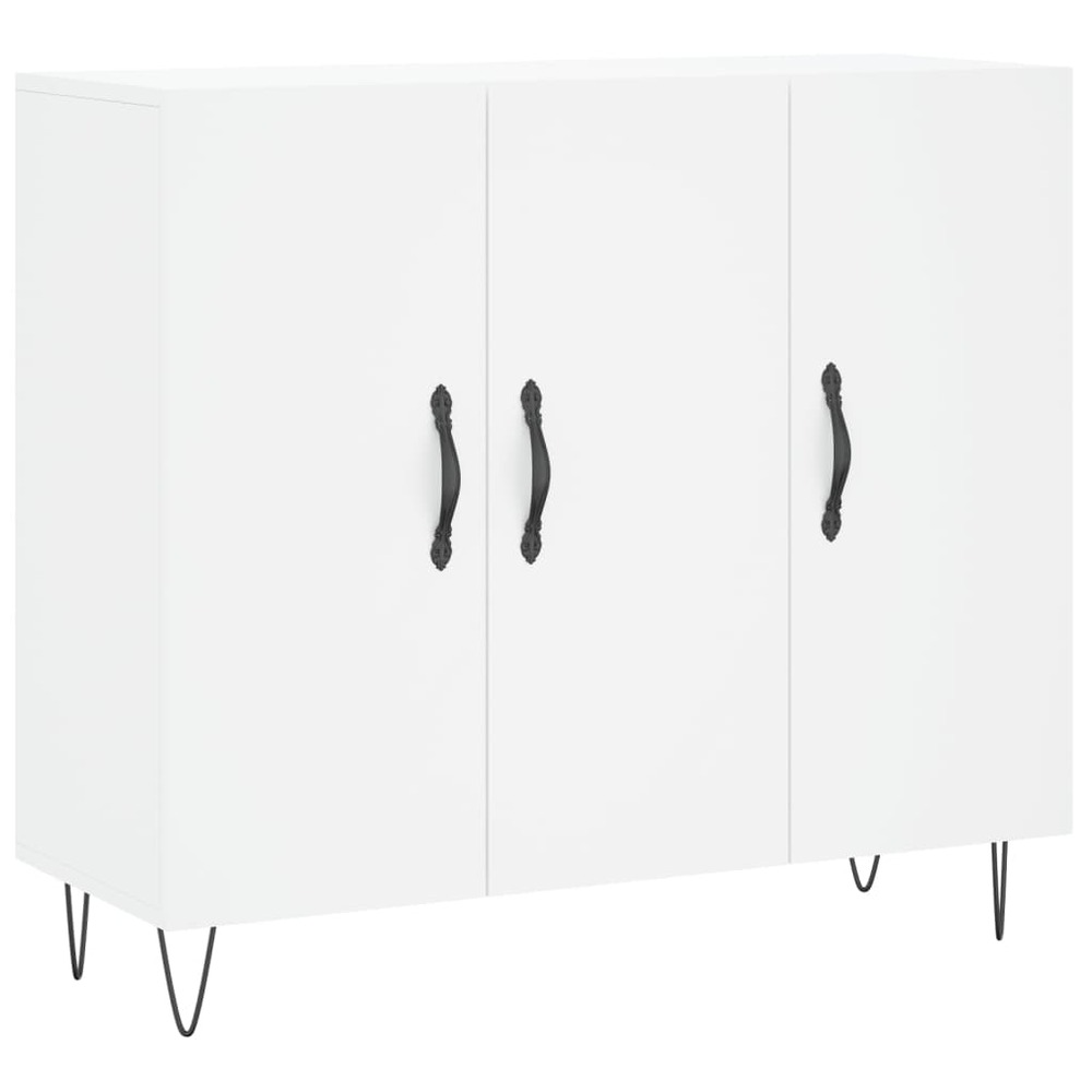 Buffet bahut commode armoire meuble de rangement organisateur cuisine salle de séjour salon 90 x 34 x 80 cm bois d'ingénierie