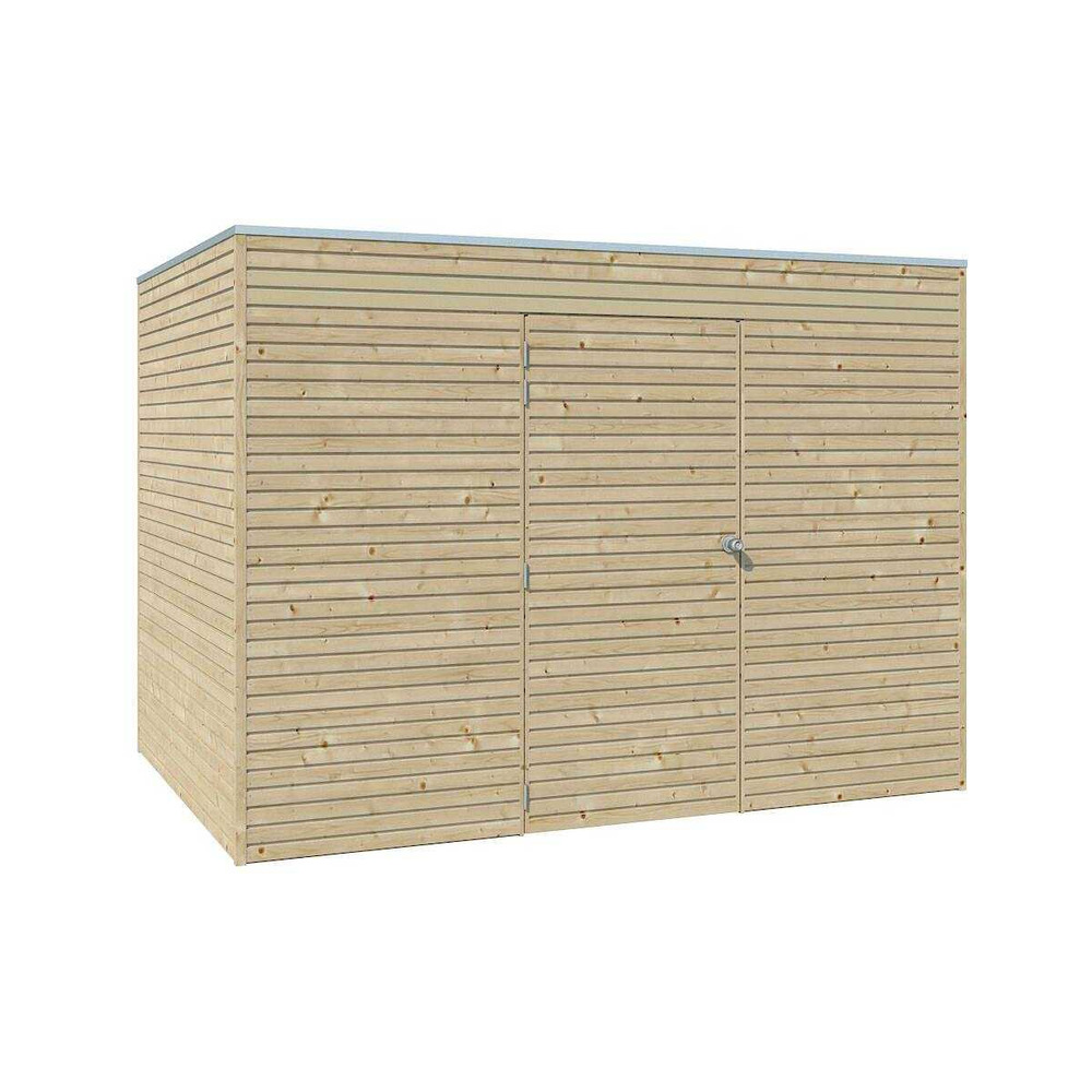 Abri de jardin 300 x 210 cm qube abri seul