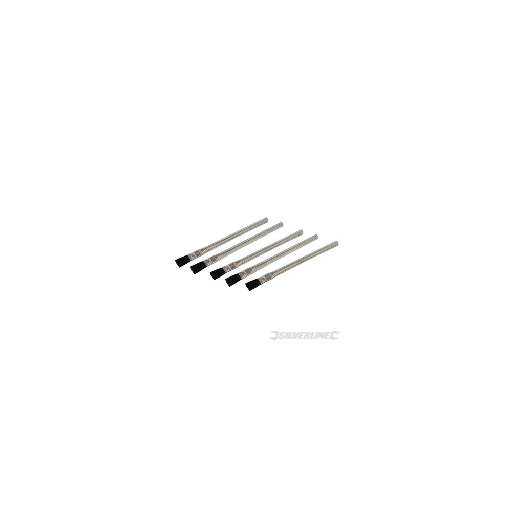 Silverline - pinceaux à flux de soudure, 5 pcs - 15 mm