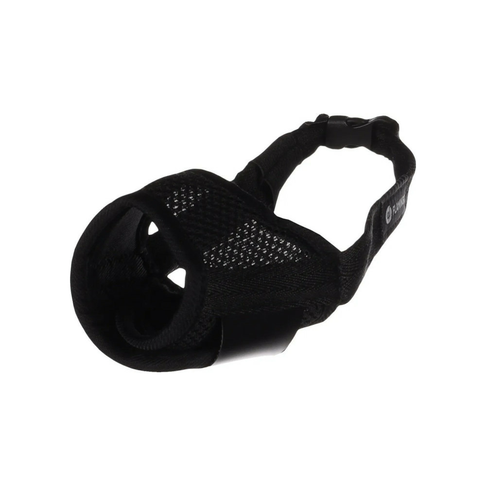 Muselière noir en nylon doux taille s pour chien