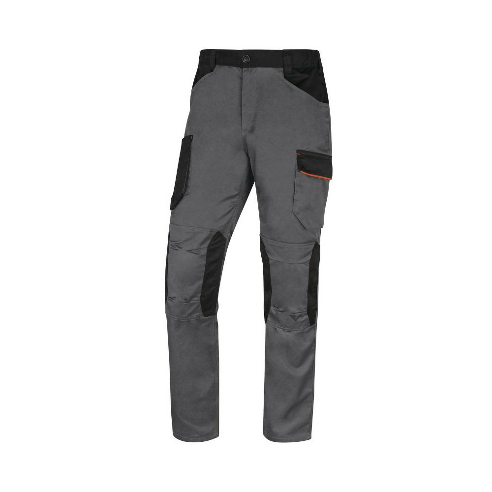 Pantalon de travail multipoches mach 2 v3 gris orange txl delta plus m2pa3goxg