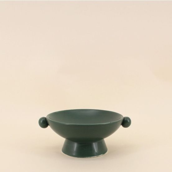 Coupe sur pied en céramique 19x8cm