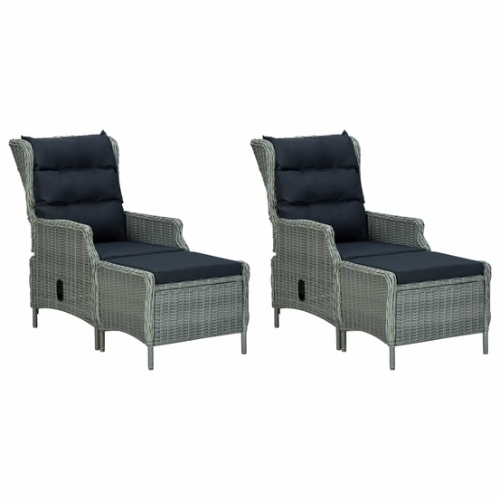 Ensemble à manger de jardin 7 pcs gris clair