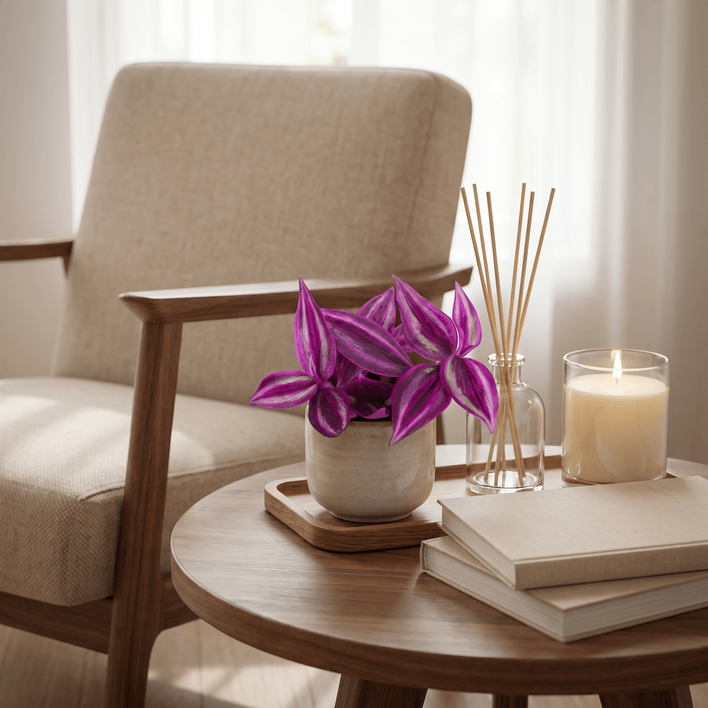 Tradescantia pink paradise - misère rose - pot de 6cm - hauteur 5cm - plantes d'intérieur