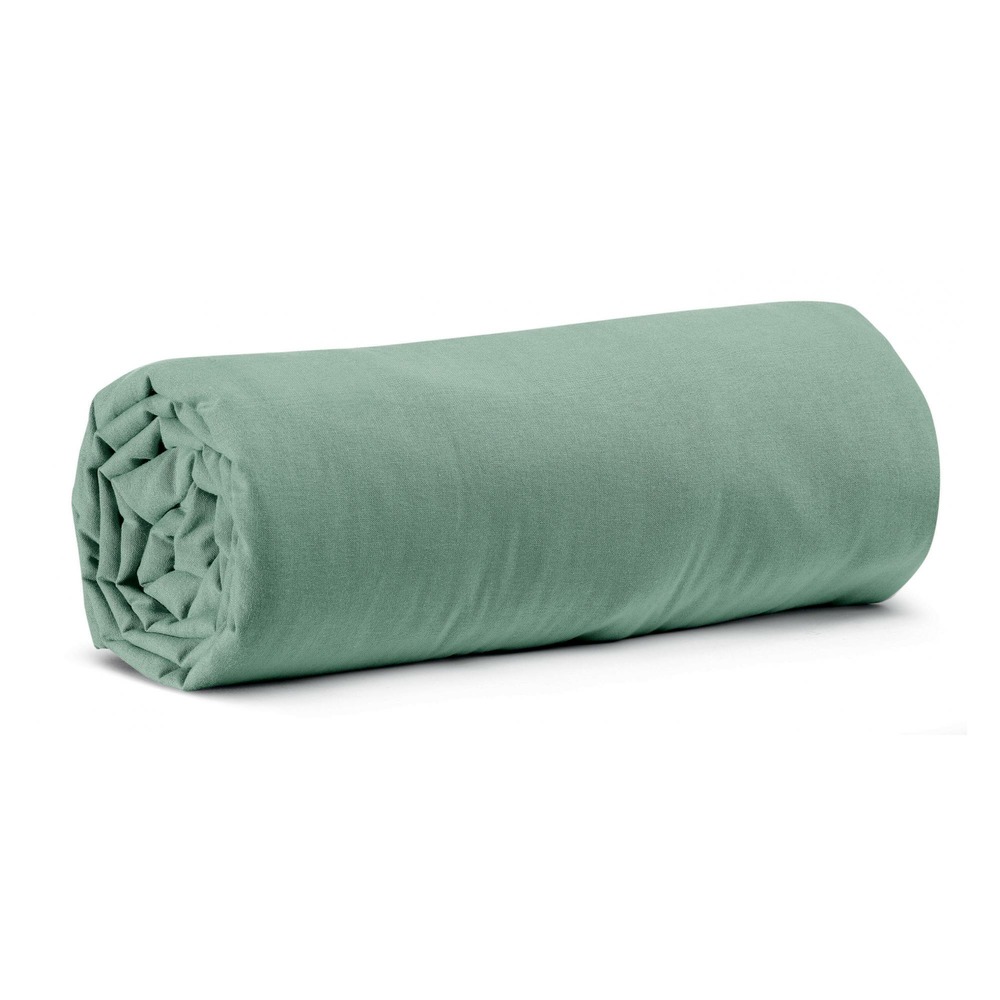 Drap housse calita sauge 140 x 190 x 30 cm