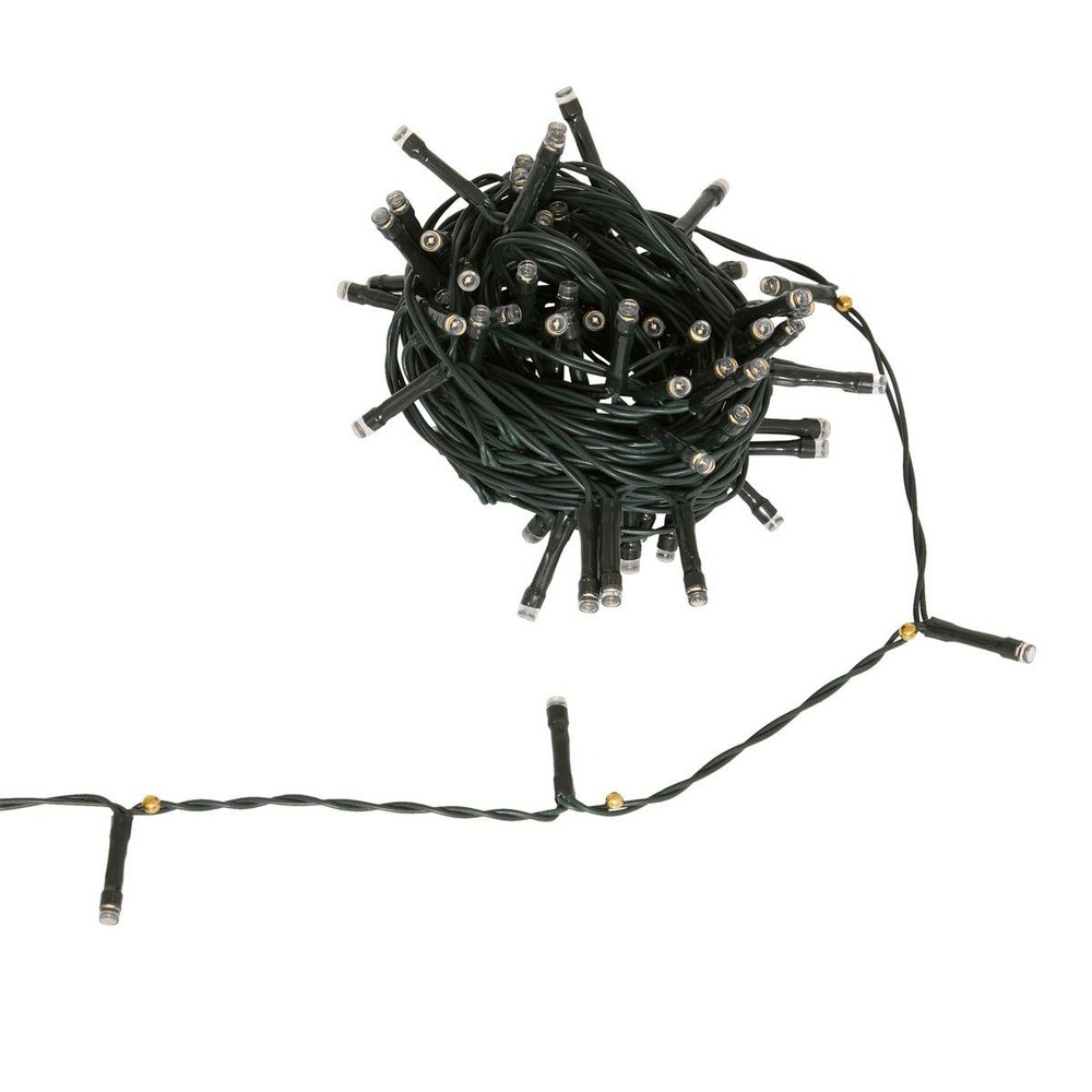 Guirlande lumineuse extérieure solaire 100 led blanc chaud l.10m