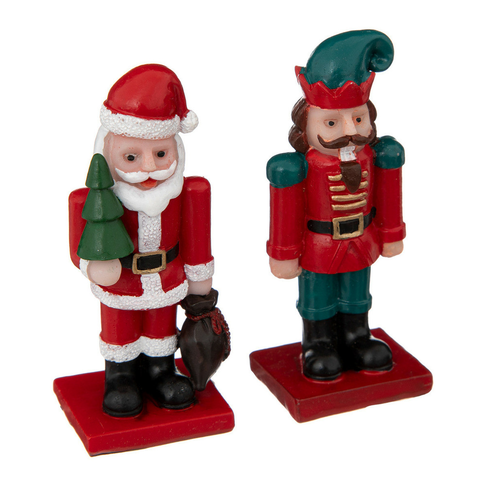 Accessoire pour village de noël set 2 figurines casse-noisette