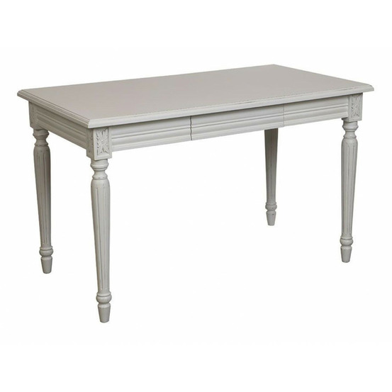 Bureau 1 tiroir bois blanc - gustavien interior's