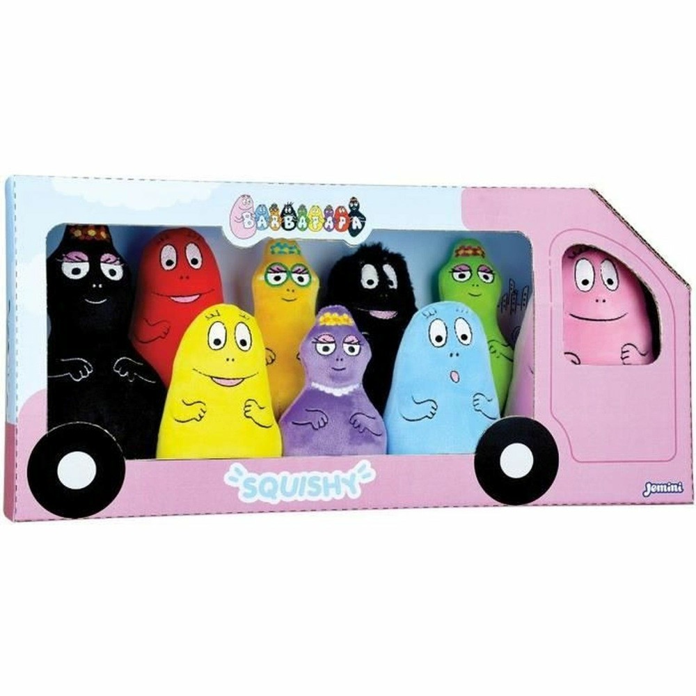 Coffret 9 peluches barbapapa - barbapapa, barbamama et leurs 7 enfants - 15 cm