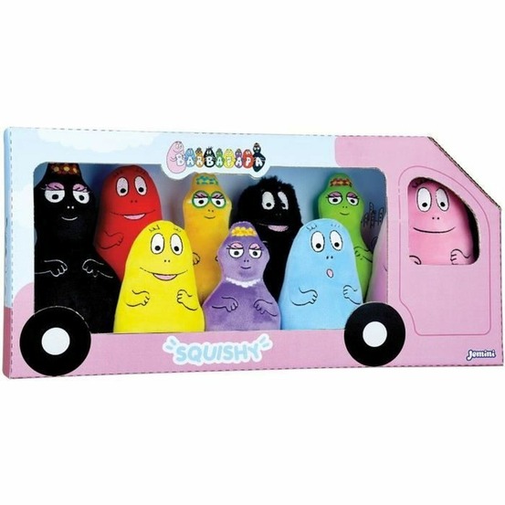 Coffret 9 peluches barbapapa - barbapapa, barbamama et leurs 7 enfants - 15 cm