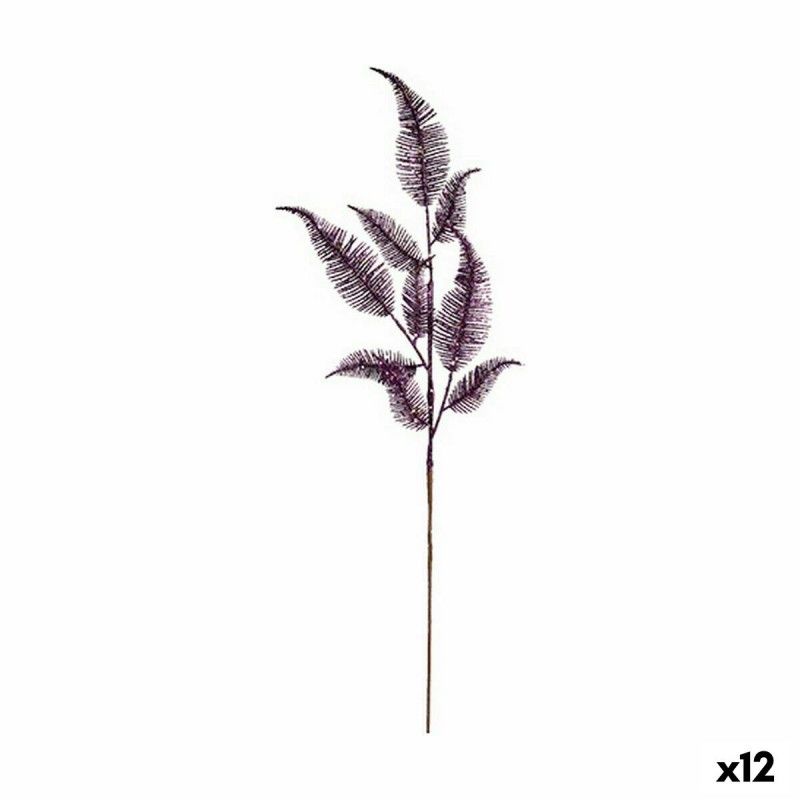 Branche violet plastique 12x3x75cm - lot de 12
