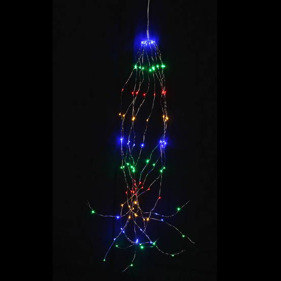 Guirlande spirale 10 blanches led multicouleur