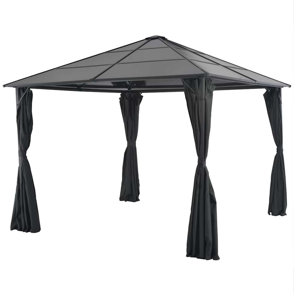 TONNELLE AVEC RIDEAU ALUMINIUM-(866438)