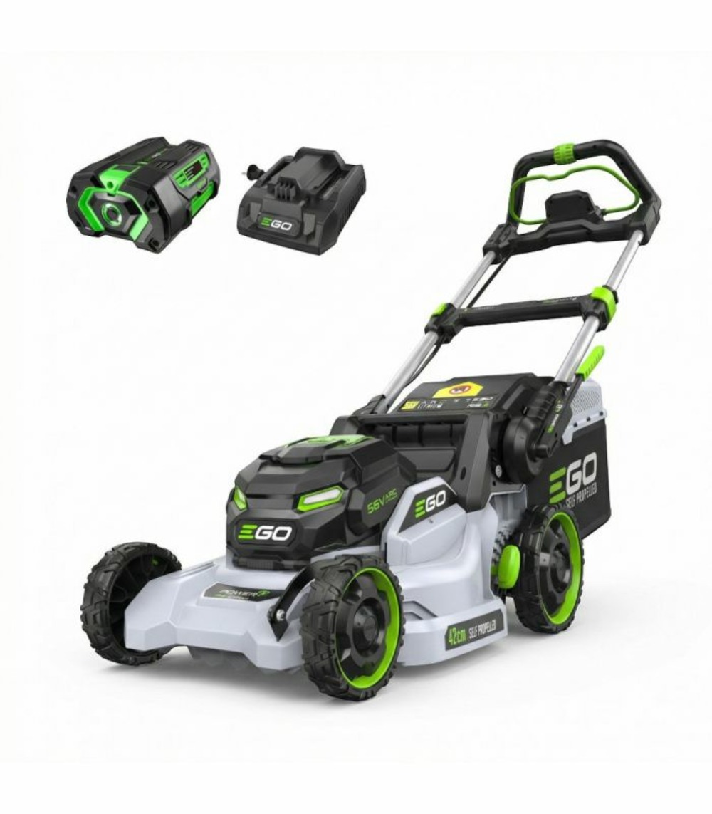 Pack tondeuse à gazon 42cm sur batterie sans fil avec une batterie 4ah et un chargeur rapide - ego power+ lm1712e-sp
