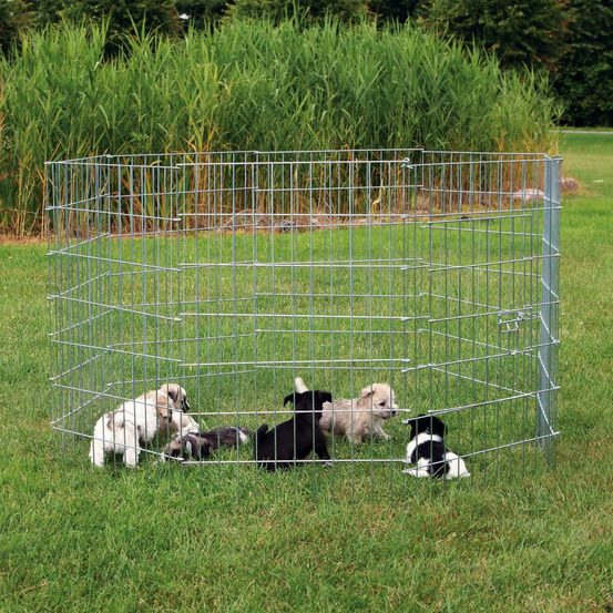 Enclos pour chiots,taille: ø 154 x 91 cm
